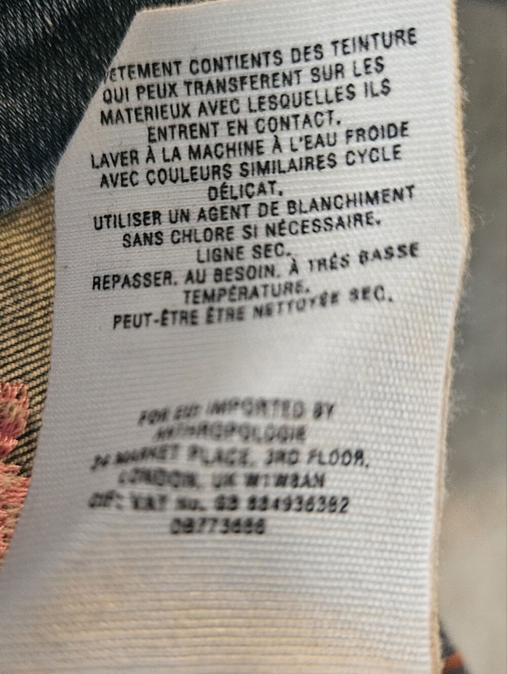Maeve by Anthropologie Floral Embroidered Denim Pencil Skirt Size 2 Midi Mini - Picture 9 of 10